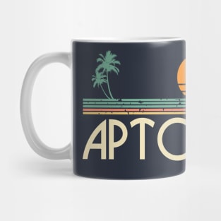 Aptos California Sunset and Palm Trees Mug